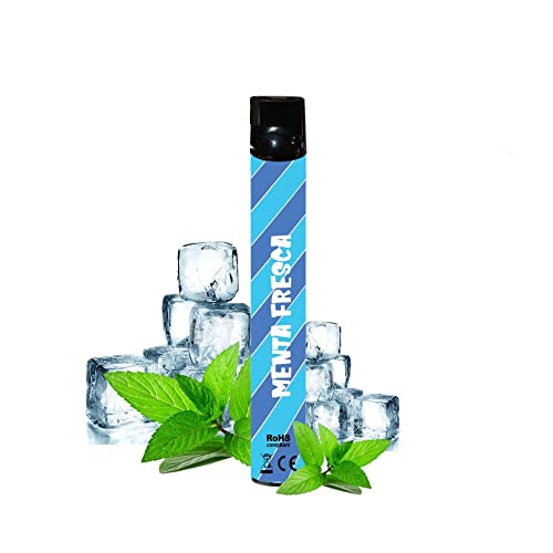 Wpuff - Menta Fresca | 600 Puffs | Sin Nicotina: 0mg | Vaper Desechable | Disposable E Cigarette