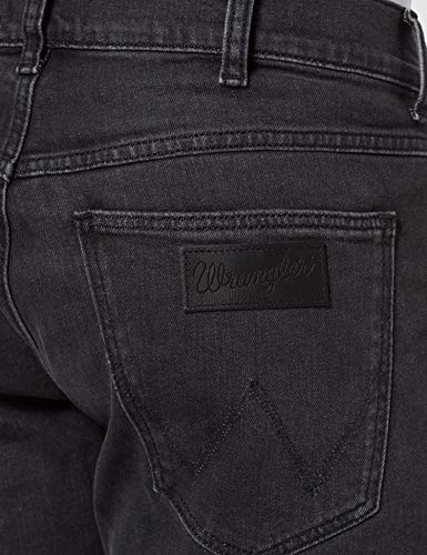 Wrangler Greensboro Jeans, Black Pepper, 33W x 30L para Hombre