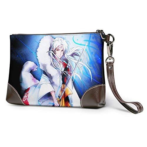 XCNGG Inuyasha Sesshoumaru, bolsa de almacenamiento para hombres y mujeres, bolsa de aseo, estuche de maquillaje de viaje, bolsa de cosméticos con cremallera, bolsa de embrague, organizador de al