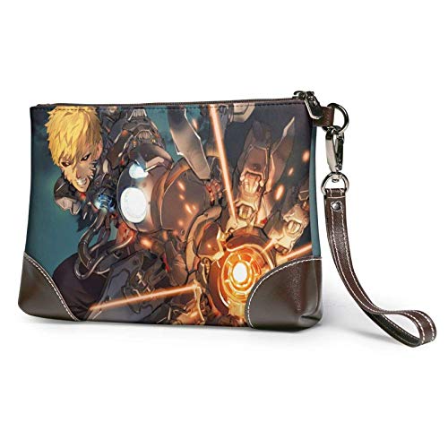 XCNGG ONE PUNCH MAN Mujeres Hombres Bolsa de almacenamiento Neceser de viaje Estuche de maquillaje Estuche de cosméticos con cremallera Bolsa de embrague Organizador de almacenamiento