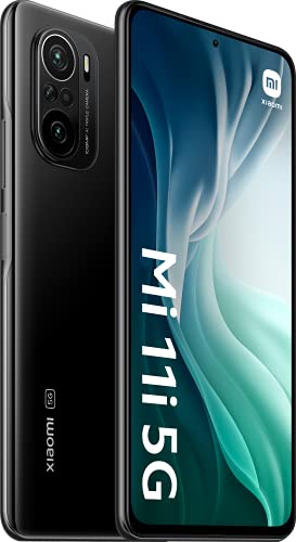 Xiaomi Mi 11i 5G - Smartphone 6.67'' (WiFi, Bluetooth 4.0, Qualcomm Snapdragon 888 2.84GHz, 128 GB de memoria interna, 8 GB de RAM, cámara de 108 MP), Negro [Versión ES/PT]