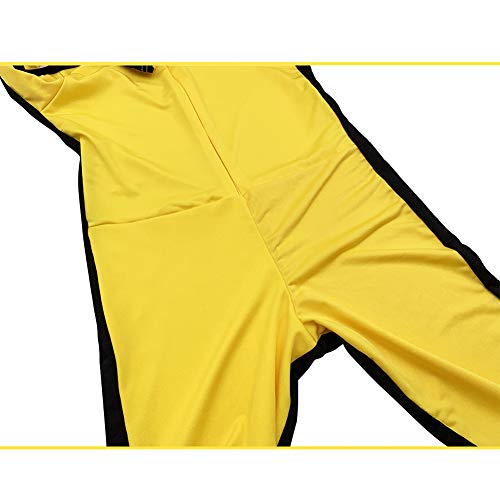 Xiedeai Rendimiento Artes Marciales Siamés Ropa Niños Adulto Unisex Kungfu Conjuntos - Judo Muay Thai Karate Performance Escenario Sanda Pelicula Juego de Roles Chándales Amarillo 130cm