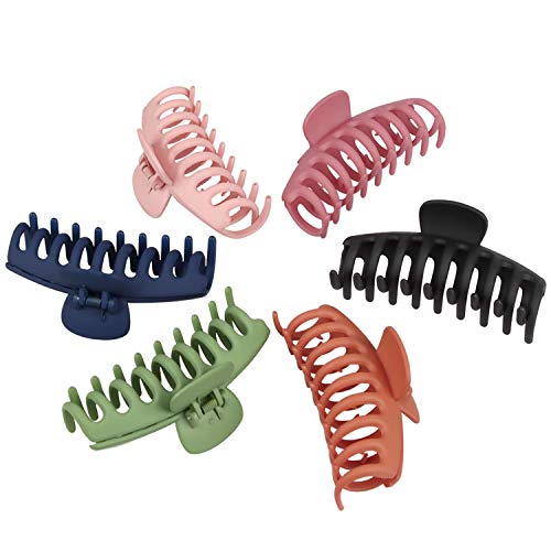 Xingsky Pinza Pelo,Pinzas Pelo Mujer,6 Piezas Pinzas para el Pelo,Clips Hebillas de Pelo Grandes de Plástico Pinza De Pelo Clips Pelo Para Mujer Pelo Accesorio