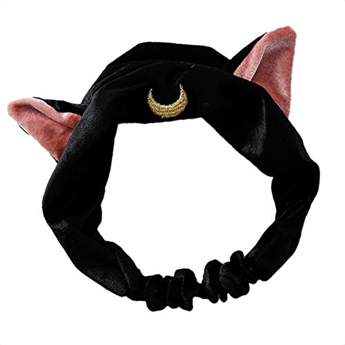 Xinjieda Women Cat Ears Headband Face Wash Cosmetic Hair Hoop Make up Headwear Shower Yoga Hair Band