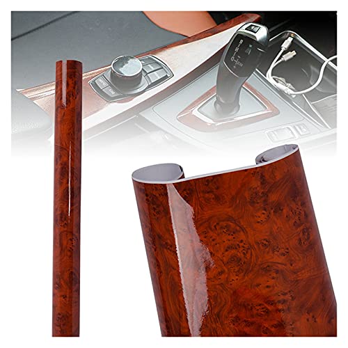 xiuxiu Auto Adhesivo Etiqueta engomada del Coche CARATE Maroon 30 * 100CM Accesorio Wrap Roll Alto Vinilo de Vinilo