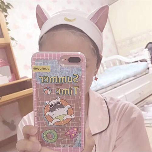 Xrlwood Women Cat Ears Headband Face Wash Cosmetic Hair Hoop Make up Headwear Shower Yoga Hair Band