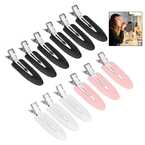 Xrten 12 Piezas Pinzas para Cabello sin Pliegues, Horquillas Pelo Niña, Profesionales Clips de Pelo Mujer para Peinado