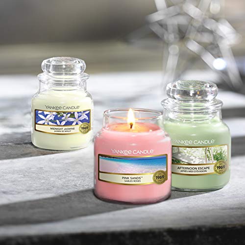 Yankee Candle Vela pequeña en tarro | Vela perfumada por la tarde | hasta 30 horas de tiempo de combustión | Colección Garden Hideaway