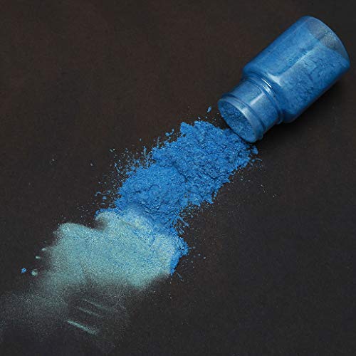 Yinuneronsty - Categoría cosmética de colorante de resina epoxi de color de perla de polvo de Mica de azul marino de 10 colores