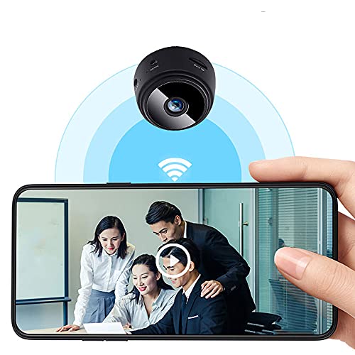 YOUYO Cámara Inalámbrica WiFi A9 Cámara de Alta Definición de 1080P con Detección de Movimiento Y Función de Visión Nocturna App Alarma Push Home Cámara de Seguridad