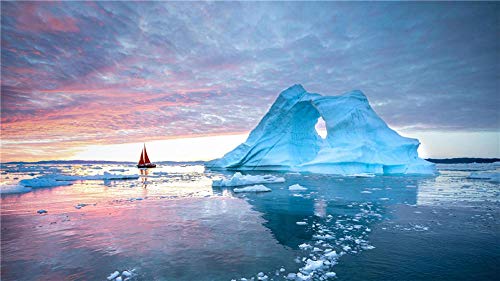 Yqgdss Un Iceberg En Un Glaciar Rompecabezas De 200 Piezas Impresión De Alta Definición Juegos Familiares