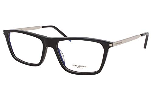 Yves Saint Laurent SL-344 006 - Gafas de plástico acetato (metal), color negro y plateado