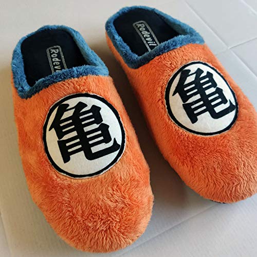 Zapatillas Kanji Kame inspiradas en Dragon Ball cómodas casa Goku (Numeric_45)