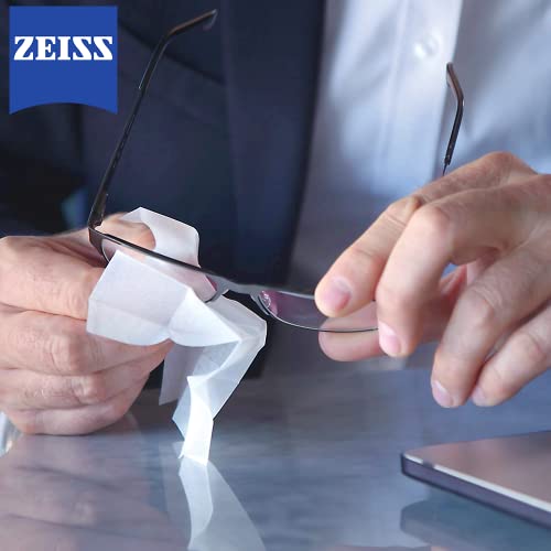 Zeiss Toallitas Limpiadoras para Lentes - Toallitas para Limpiar todo tipo de Lentes, Gafas, Móviles, Pantallas o Cámaras sin Arañazos, Secado Rápido, 200 Packs Individuales