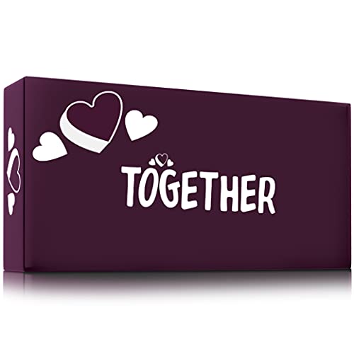 ZENAGAME Together - Día de San Valentín - Juego de Mesa para Parejas - 150 Cartas para Mejorar la Comunicación - Regalos para Parejas