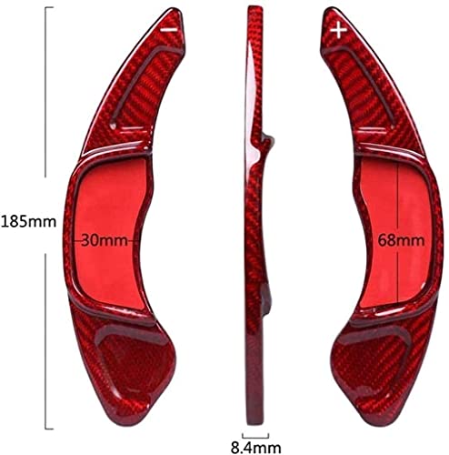 zhcsuios Palancas Cambio Coche,para V-W Go-LF 7 / SC-IROC-CO/Sagitar Gli 2015-2017 Extensión de Cambio de Rueda de Volante de Fibra de Carbono - -