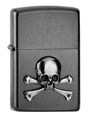 Zippo 2006515 PL 28378 - Mechero con Emblema de Calavera y Huesos (latón, 5,83,81,2)