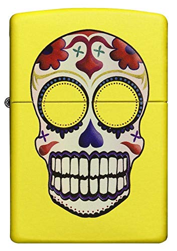 Zippo Day Dead Skull Lighter Lemon - Pastilla de Encendido para Acampada, Color Beige, Talla UK: 6x4