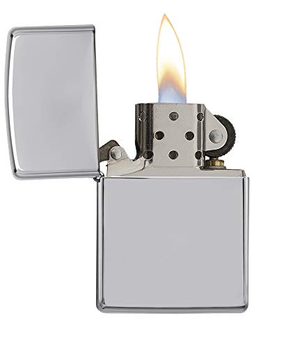 Zippo High Polish Chrome Mechero, Metal, 3.5x1x5.5 cm