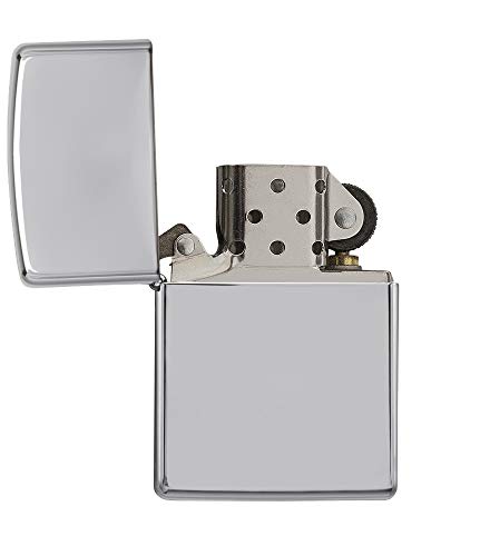 Zippo High Polish Chrome Mechero, Metal, 3.5x1x5.5 cm