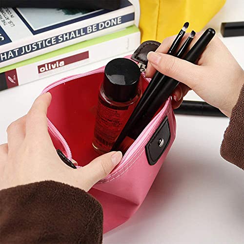 8 Piezas Bolsa de Aseo de Viaje para Perfume Cosmético, Neceser Maquillaje de Nylón Impermeable para Diario, Viaje, Gimnasio, Vacaciones (8 Colores)