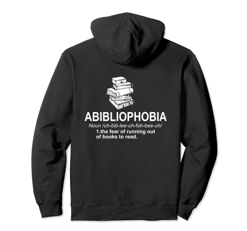 ABIBLIOPHOBIA Divertido libro gusano definición Me encanta leer regalo Sudadera con Capucha