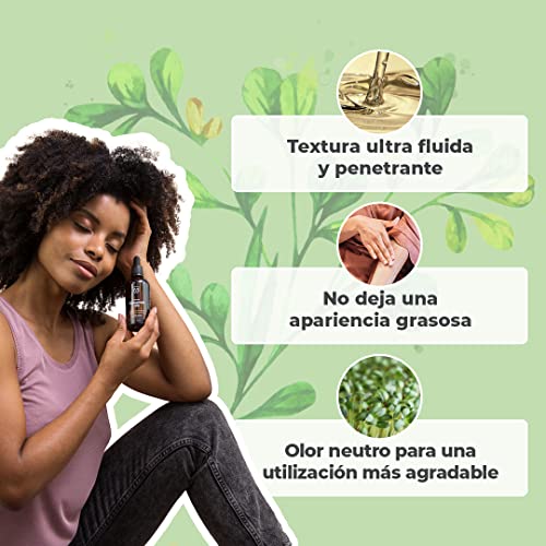 ACEITE DE FENOGRECO ORGÁNICO | Aceite Macerado de Semillas de Fenogreco y Aceite de Girasol | Cuerpo, Pecho, Glúteos, Cabello | Vegano y Cruelty Free | Botella de vidrio + Pipeta + Bomba (100ml)