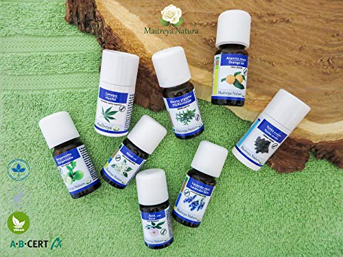 Aceite esencial ecológico Maitreya Nature EXTRACTO DE CAFÉ, 100% puro y natural, 5ml - aromaterapia, difusor, masaje, cosmética - calidad controlada y certificada, vegano