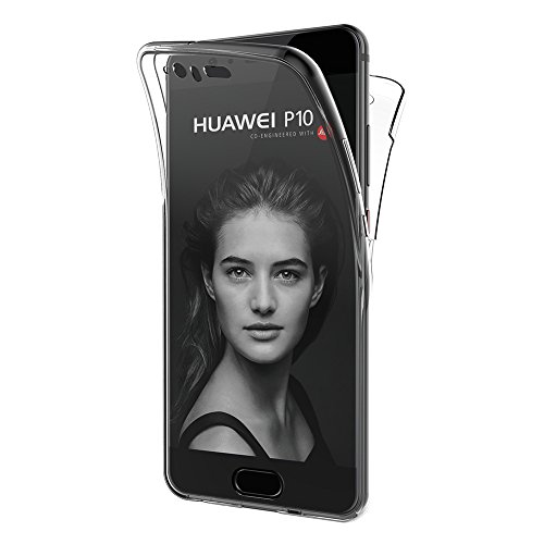 AICEK Funda Huawei P10, Transparente Silicona 360°Full Body Fundas para Huawei P10 Carcasa Silicona Funda Case (5.1")