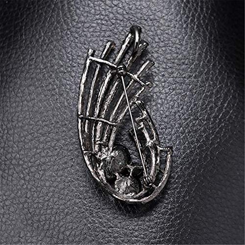 BABIFIS Broche de Banda Alta Americana Performance Accesorios Brillantes atmosféricos Broche Hebilla Marea Masculino Regalo de Cumpleaños