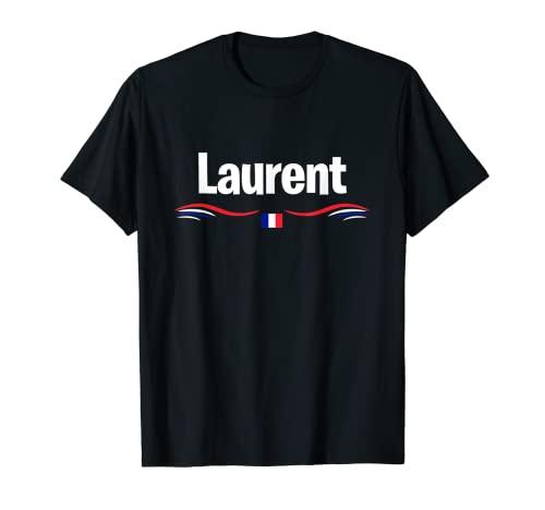 Bandera de Francia de cumpleaños francés Historia Nombre Laurent Camiseta