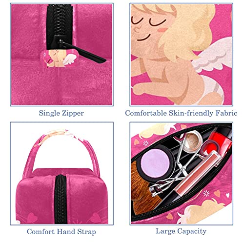 Bolso de Cosméticos Neceser de Viaje para Mujer y Niñas Organizador de Bolso Cosmético Accesorios de Viaje Estuche de Maquillaje Ángel, Caricatura