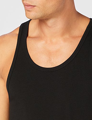 Calvin Klein 2p Tank Camiseta sin Mangas, Negro (Black 001), M para Hombre