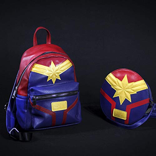 CERDÁ LIFE'S LITTLE MOMENTS Bolso Bandolera Captain Marvel, Unisex Adulto, Azul (Azul), 5x18x18 cm (W x H x L)