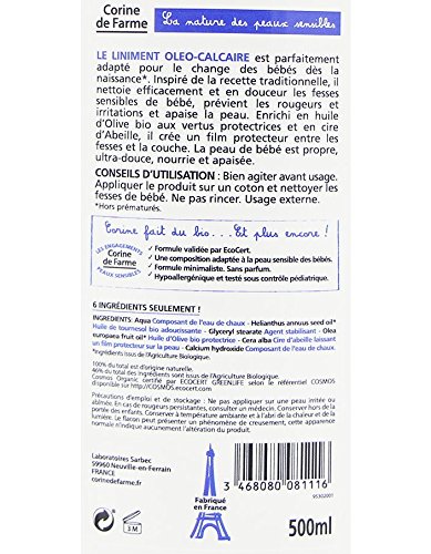 Corine De Farme Baby Bio Organic Liniment Organic Olive Oil 500 ml