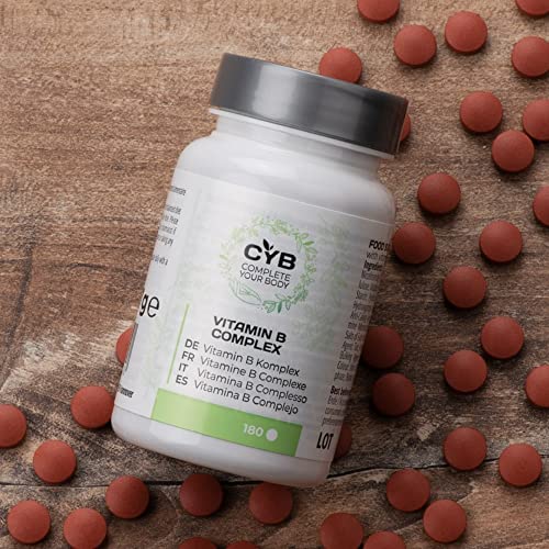 CYB Complete Your Body - Complejo de vitamina B, 180 pastillas