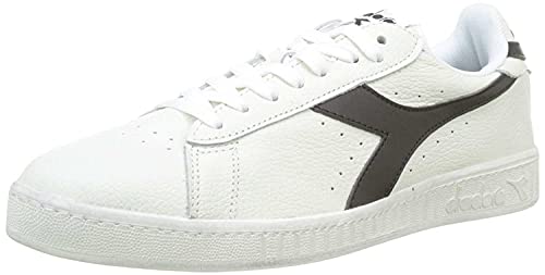 Diadora Game L Low Waxed, Zapatillas de Gimnasia Unisex Adulto, Blanco (White/Black C0351), 43 EU