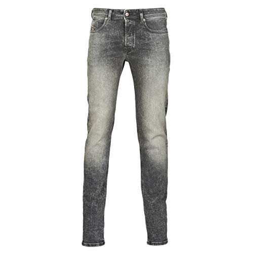 Diesel Sleenker-x L.32 Pantaloni Jeans, 02 Denim Negro, 36 para Hombre