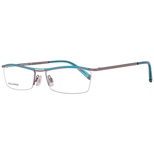 DSquared Dsquared2 Brillengestelle DQ5001 008 53 Monturas de Gafas, Plateado (Silber), Mujer