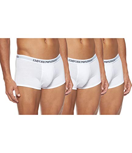 Emporio Armani Underwear CC722 Underwear, Hombre, Blanco (White), S