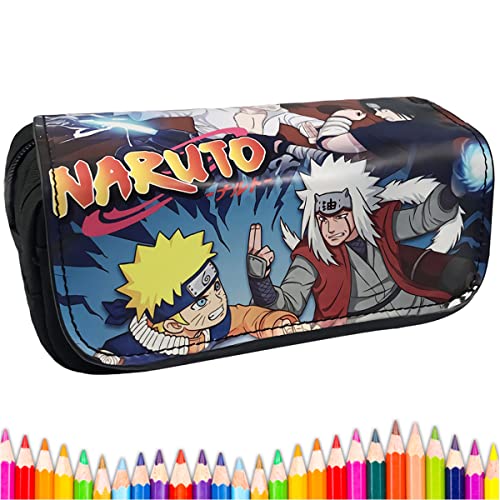 Estuche Gran Capacidad,Sasuke Estuche Escolar Grande,Estuches de Lápices de Gran Capacidad Estuche Portalapices Neceser Maquillaje, Estuches de Lápices de Gran Capacidad para Estudiantes