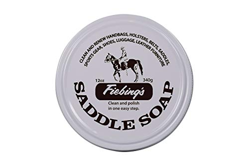 Fiebing's Saddle Soap White Polish Cleans Leather Renew Revive Color 12oz