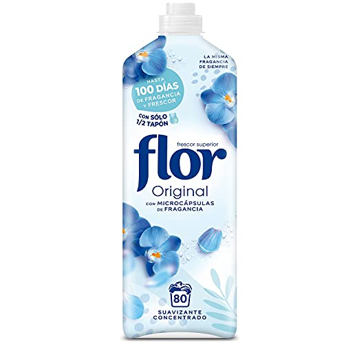 Flor Original - Suavizante Concentrado, para la Ropa, 80 lavados
