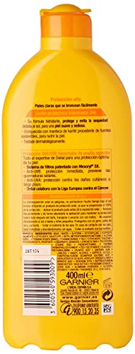 Garnier Delial Leche Protectora Ultra-Hidratante FPS30 - Total: 400 ml