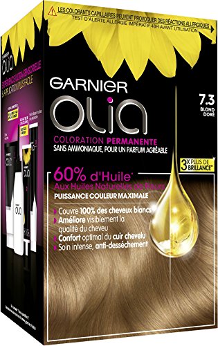 Garnier - Olia - Coloration Permanente à l’Huile Sans Ammoniaque Blond - 7.3 Blond Doré