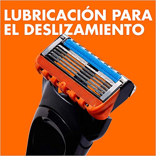 Gillette Fusion 5 Power Cuchillas de Afeitar Hombre, Paquete de 5 Cuchillas de Recambio