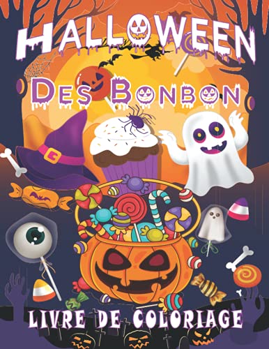 Halloween des bonbon livre coloriage: pour les enfants