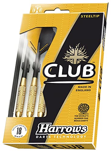 HARROWS Club Brass Dardos con Punta de Acero, 24g