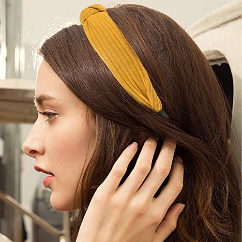 HBselect Diademas Pelo Nudo 10 Pcs,Suave Punto Turbantes Para Chica Mujer Multicolor Accesorio Pelo