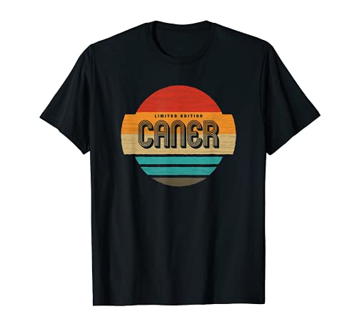 Hombre Caner Nombre Retro Vintage Sunset Limited Edition Camiseta